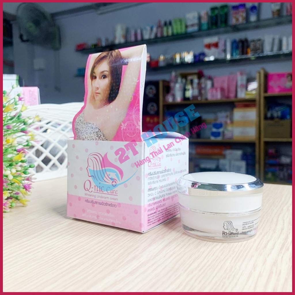 Kem thâm nách/kem ngăn ngừa/giảm thâm bikini Q - Nic Care Thái Lan hủ 15g 2T House Shop Hàng Thái Lan Nội Địa Chính Hãng