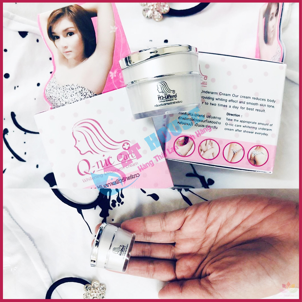 Kem thâm nách/kem ngăn ngừa/giảm thâm bikini Q - Nic Care Thái Lan hủ 15g 2T House Shop Hàng Thái Lan Nội Địa Chính Hãng
