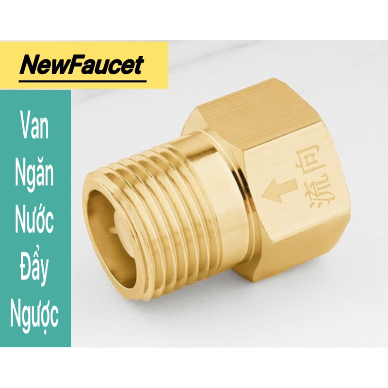 Van 1 Chiều Ngăn Nước Bồn Cầu Chặng Nước Đẩy Ngược , Đai Ốc 1 Chiều Chặng Nước Bồn Cầu Trào Ngược , Đồng Thau 100%