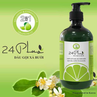 Dầu gội xả bưởi 24 plus ngăn rụng & kích mọc tóc hiệu quả ,chai 500ml