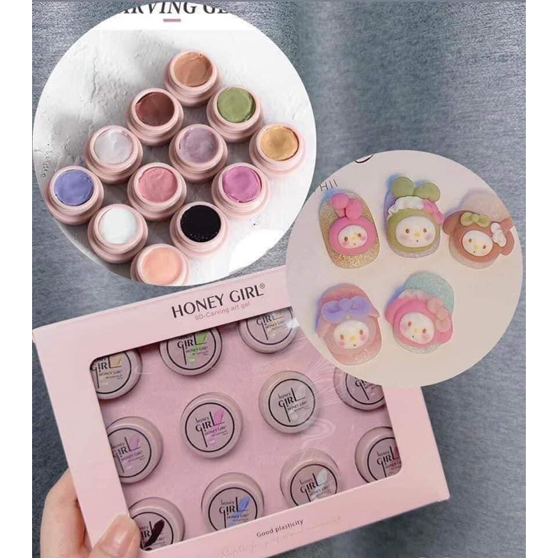 Set Gel Nặn 12ô ,Nặn Hoa Ko Cần Lưu Huỳnh💅💅💅