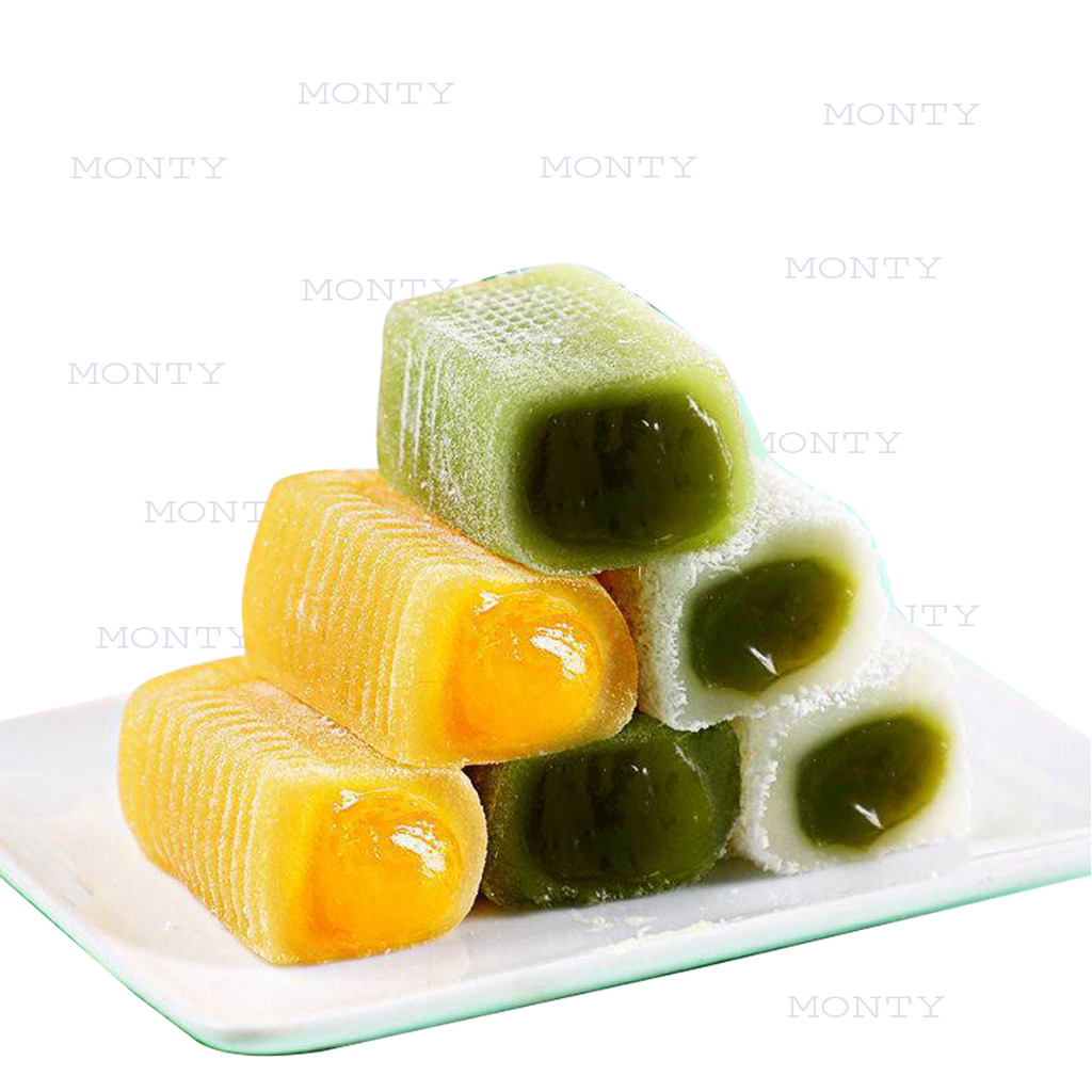 Combo 1000g Bánh mochi dài Đài Loan 3 vị Matcha / Dừa / Soài mềm dẻo siêu ngon