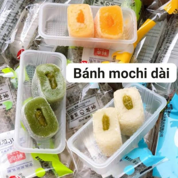 Combo 500g Bánh mochi dài Đài Loan 3 vị Matcha / Dừa / Soài mềm dẻo siêu ngon