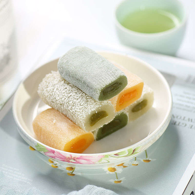Combo 500g Bánh mochi dài Đài Loan 3 vị Matcha / Dừa / Soài mềm dẻo siêu ngon