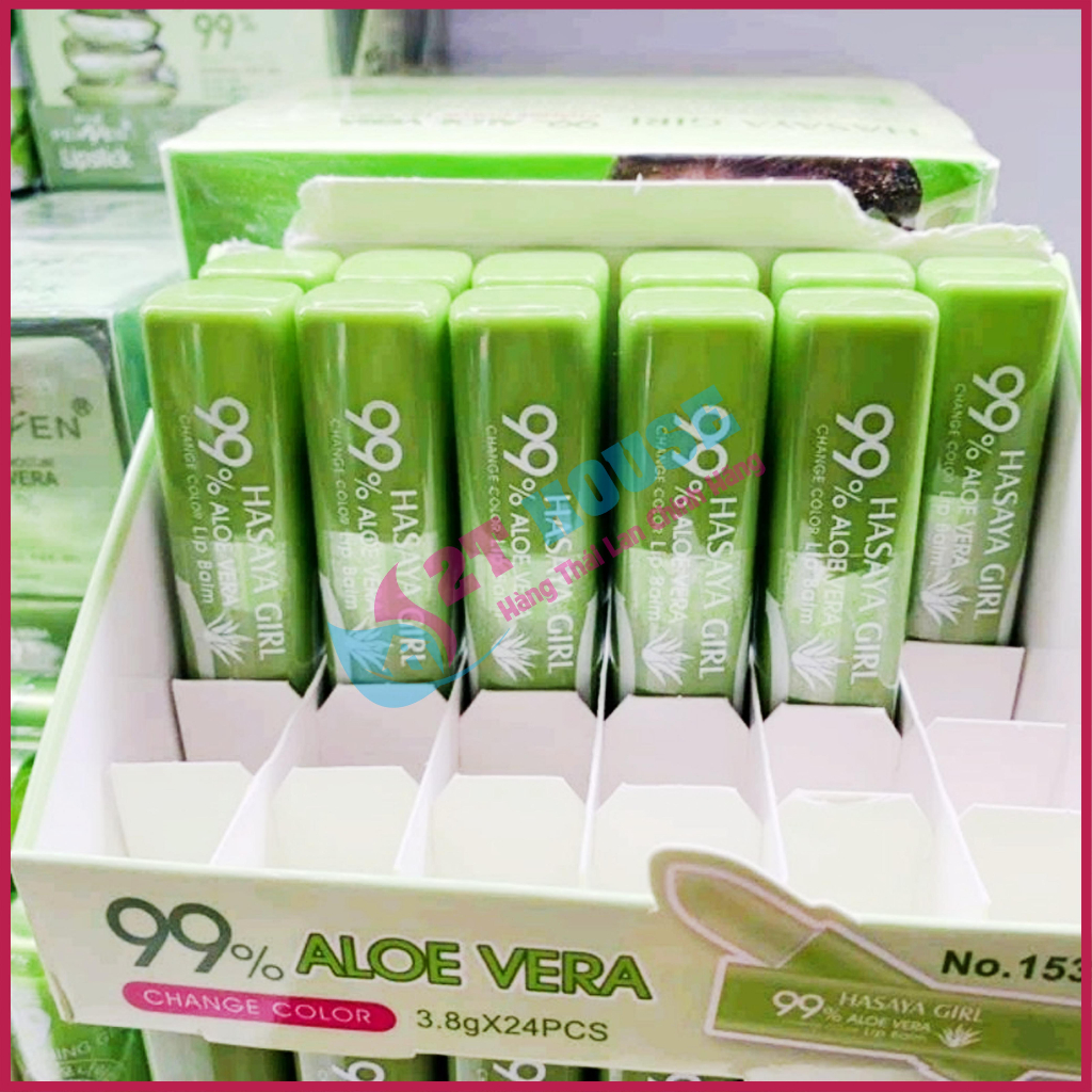 Son dưỡng môi nha đam/son dưỡng không màu 99% Aloe Vera Thái Lan cây 4g 2T House Shop Hàng Thái Lan Nội Địa Chính Hãng