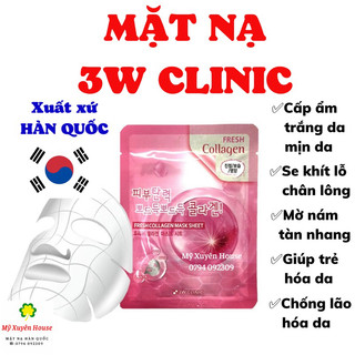 Mặt Nạ Dưỡng Da 3W Clinic Collagen Hàn Quốc