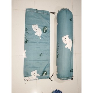 Vỏ gối ôm cotton poly(chọn mẫu)1m*35cm,