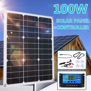 100w solar panel  waterproof  100 watt solar photovoltaic module / panel surya/ Solar Charge Controller LCD