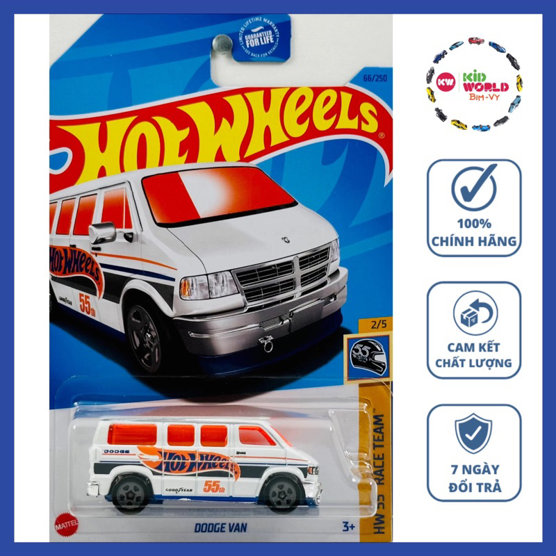 Xe mô hình Hot Wheels basic Dodge Van HKK28.