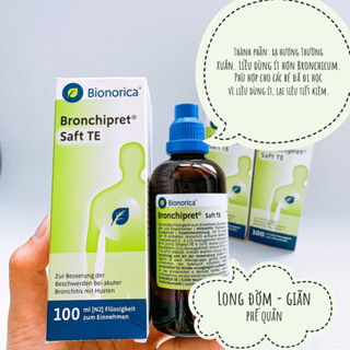 [Date 09/2027] Siro ho Bronchipret Saft TE Bionorica cho bé trên 1 tuổi - 100ML (Nội Địa Đức)