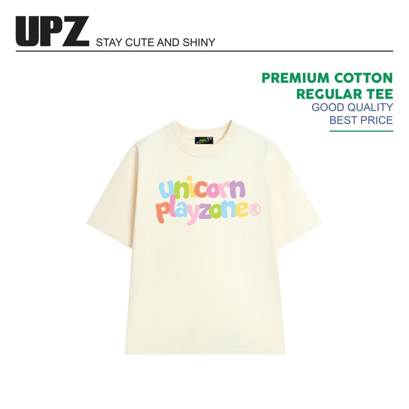 UPZ Áo Thun In Unicorn Play Zone Bảy Màu
