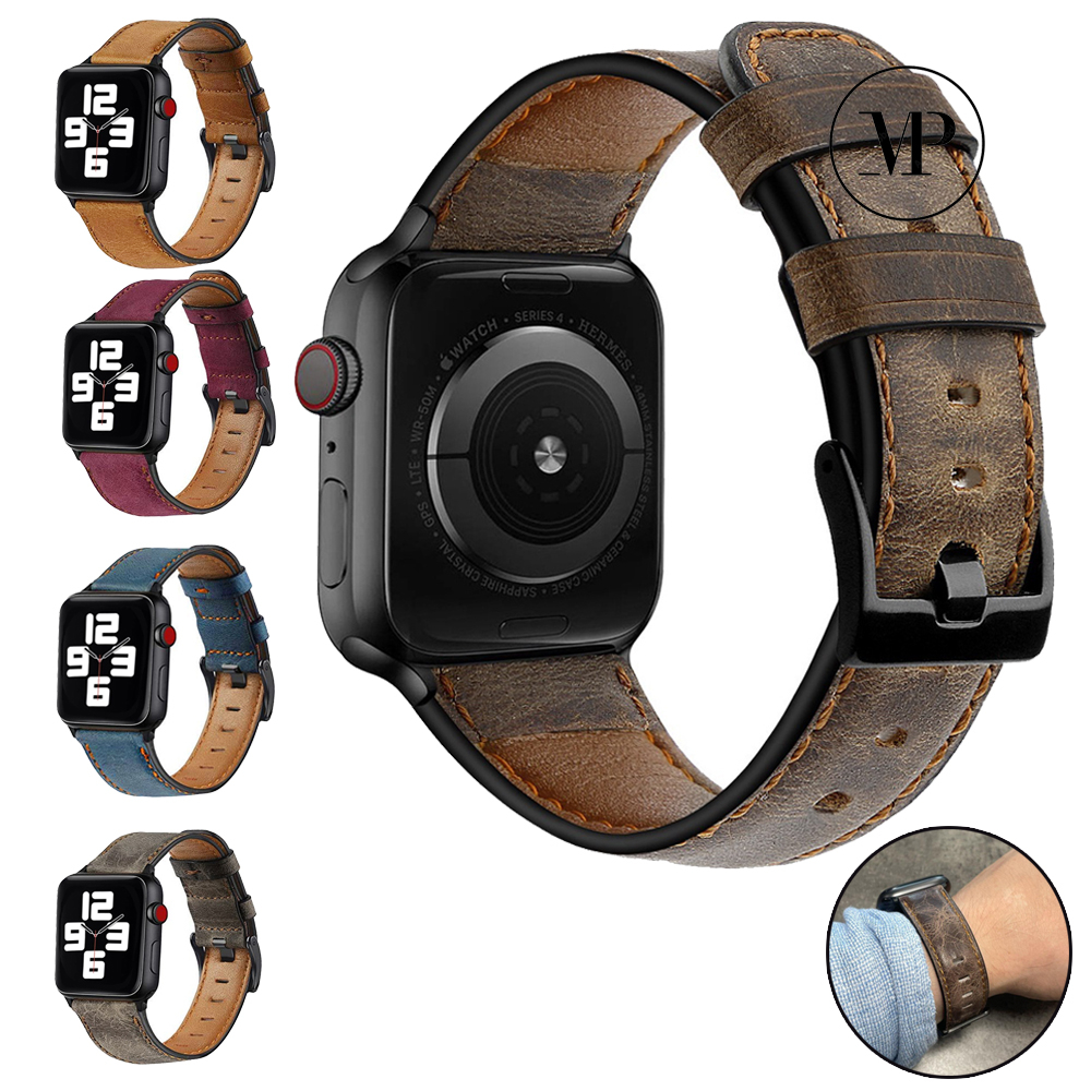 Dây da apple watch dây da bò dành cho đồng hồ Apple Watch Serie 6 5 4 3 2 1/size 38 40/42 44mm - DAP