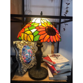 Đèn chao thuỷ tinh để bàn ( Kèm bóng đèn 3 chế độ màu )