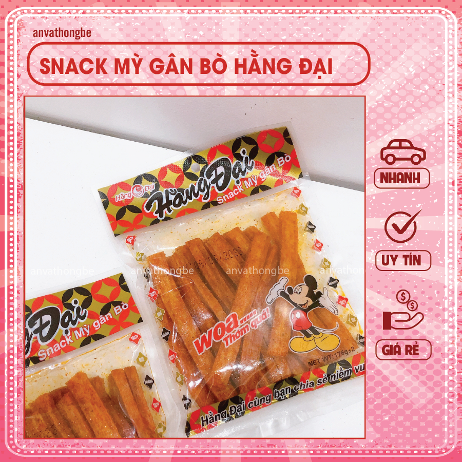 Snack mỳ gân bò Hằng Đại