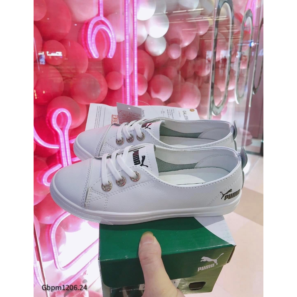 Giày thể thao nữ  sneaker bata bánh mi pum hàng xuất cao cấp full hộp hãng