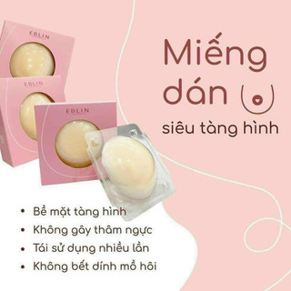 Hộp 3 cặp miếng dán ngực silicone eblin