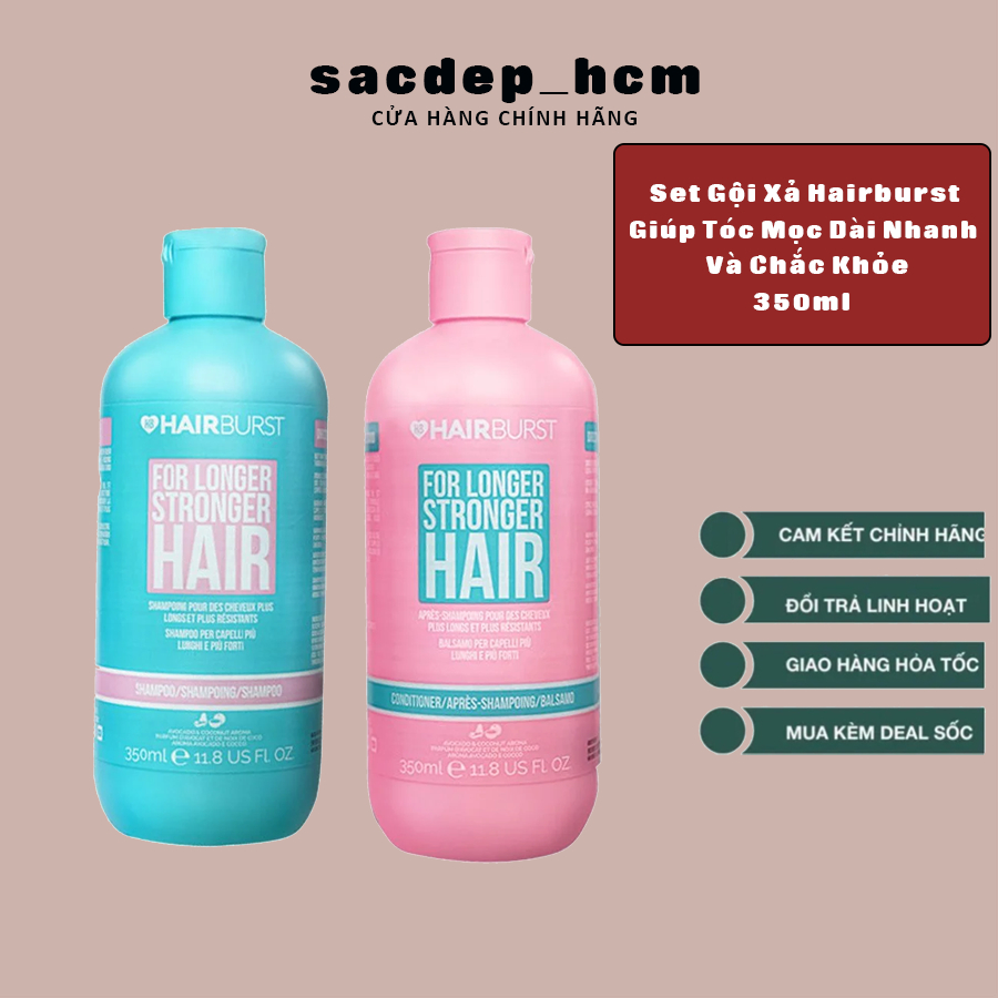 Set Gội Xả Hairburst Giúp Tóc Mọc Dài Nhanh Và Chắc Khỏe 350ml, sacdep_hcm