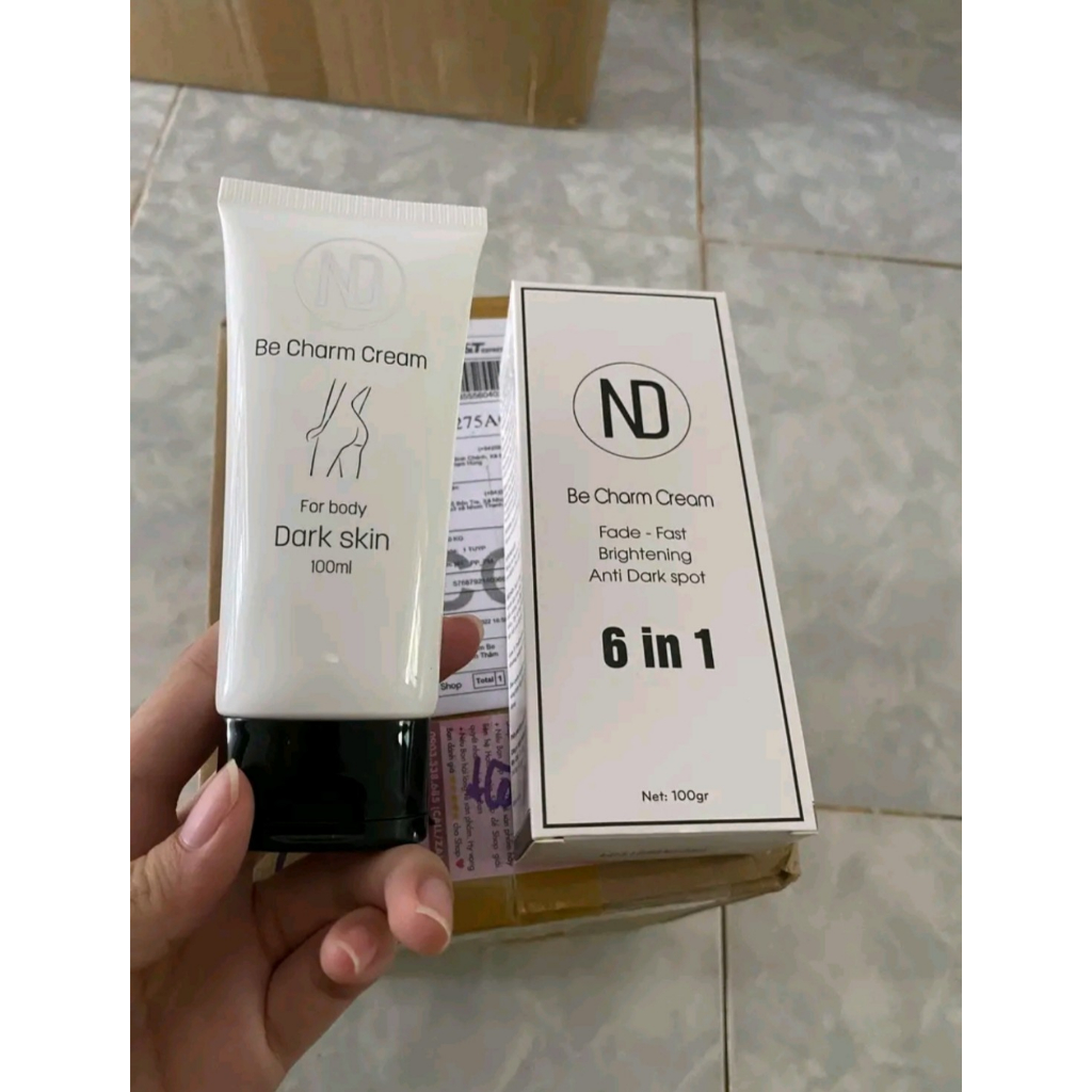 Kem Làm Sáng Da Xoá Thâm Mông - Nách - Đầu Gối - Khuỷu Tay - Bikini - Hồng nhũ hoa Be Charm Cream 6 in 1, sacdep_hcm