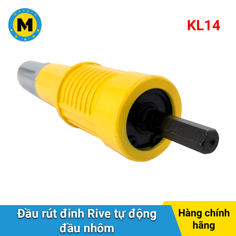 Đầu Rút Rive Tự Động - Đầu Nhôm MAXPRO | Đầu Rút Đinh Tán, Đinh Rive Gắn Máy Khoan Tay - Thân Nhôm - TD06S