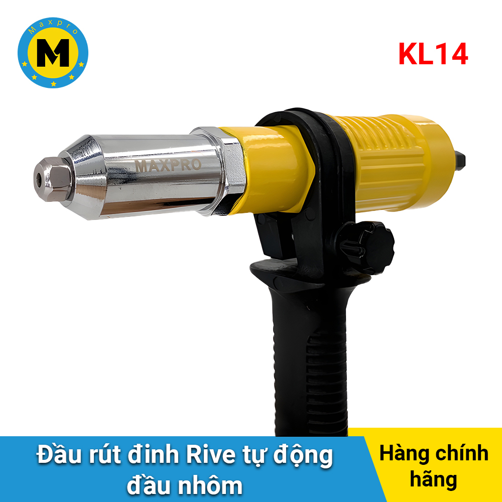 Đầu Rút Rive Tự Động - Đầu Nhôm MAXPRO | Đầu Rút Đinh Tán, Đinh Rive Gắn Máy Khoan Tay - Thân Nhôm - TD06S
