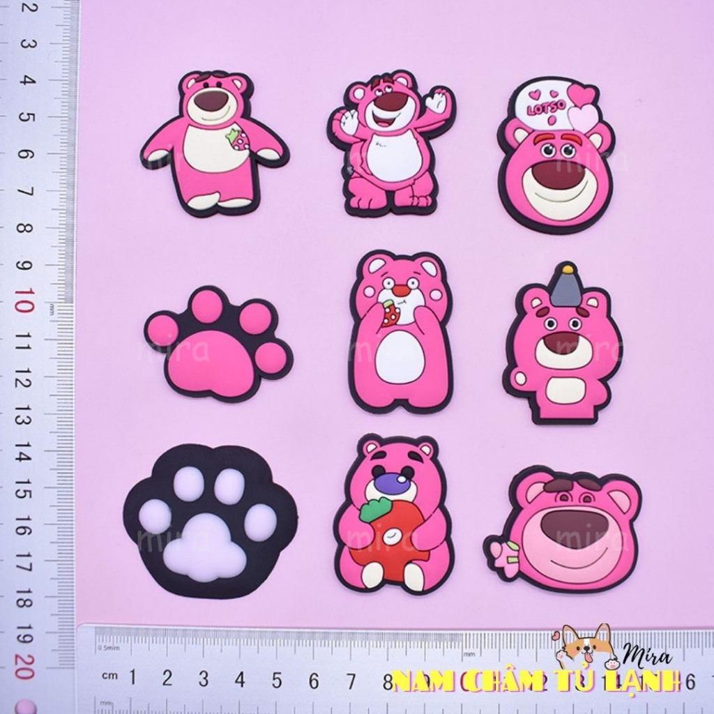 Nam Châm Tủ Lạnh 14 Rau Củ 9 Trái Cây Trang Trí Bàn Học Đính Note Bảng Từ Cho Bé Mira-PVC79152