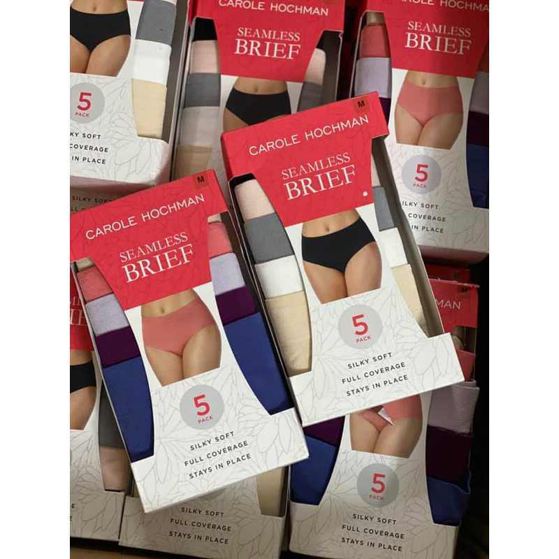 SET 5 QUẦN CHIP CAROLE HOCHMAN SEAMLESS BRIEF MẪU MỚI 2023 - ĐỦ SIZE TỪ XS ĐẾN L - BILL COSTCO US ✈️