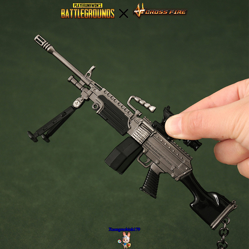 Mô hình móc khóa PUBG Crossfire Đột Kích LMG M249