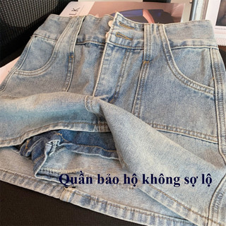 QUẦN GIẢ CHÂN VÁY JEAN NỮ DENIM