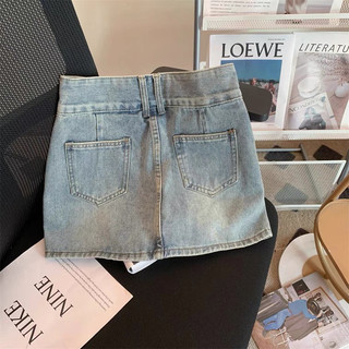 QUẦN GIẢ CHÂN VÁY JEAN NỮ DENIM