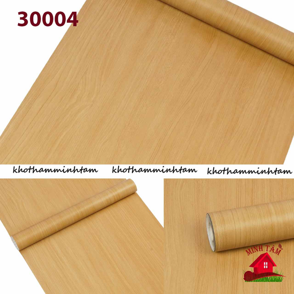 10m giấy dán tường giả gỗ bề mặt vân nổi in hoa văn 3d hàn quốc có keo sẵn chống thấm nước khổ 45cm dán phòng ngủ