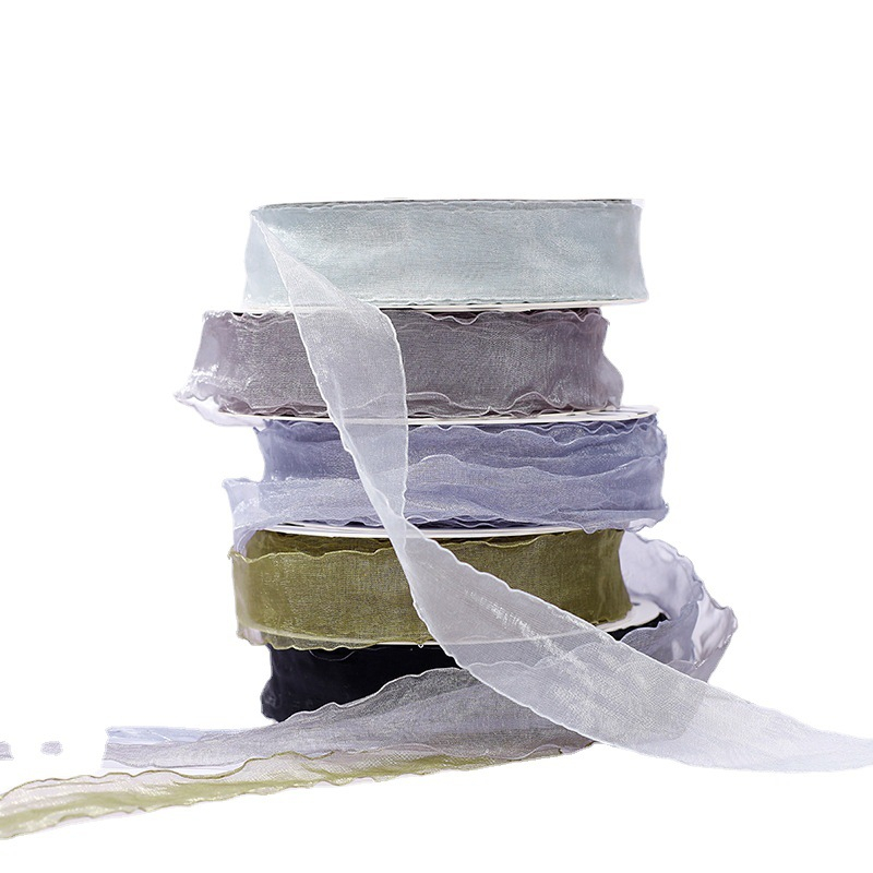 Ruy băng voan nhăn