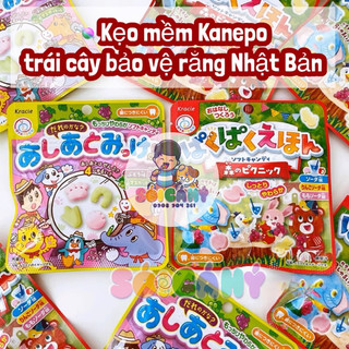 🍬Kẹo mềm Kanepo trái cây bảo vệ răng cho bé 1tuổi Nhật Bản🍬