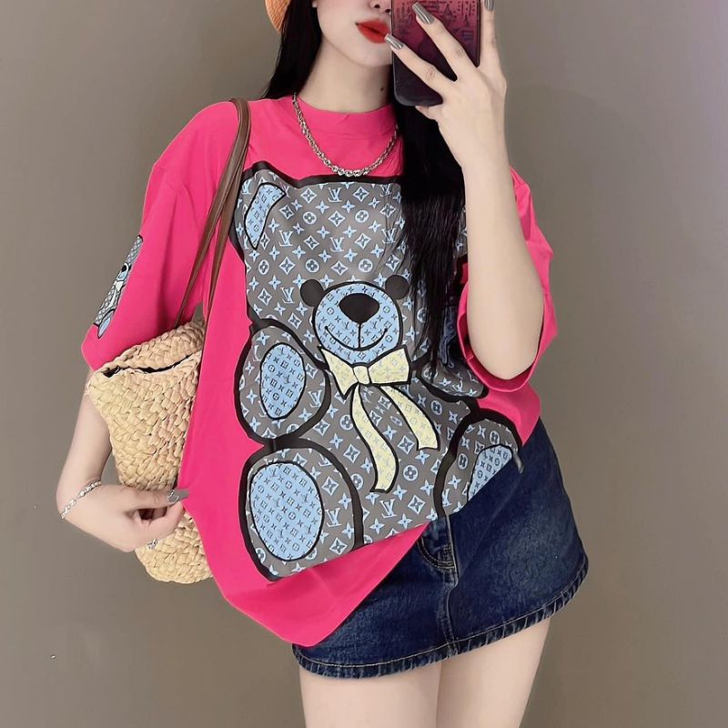 Áo phông rộng tay lỡ giấu quần cao cấp loại xịn ( video tự quay )