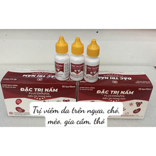 1 lọ Fluconazol trên ngựa, chó, mèo, gia cầm, thỏ
