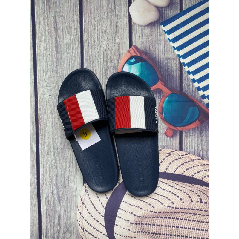 DÉP NAM QUAI NGANG 🔹 BIỂU TƯỢNG LÁ CỜ CỦA TOMMY HILFIGER .
