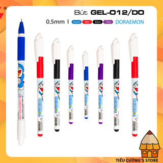  ✒️ Bút Mực Nước Thiên Long Doraemon GEL-012 DO 4 màu xanh - đỏ - tím - đen bán chạy trong giới học sinh 
