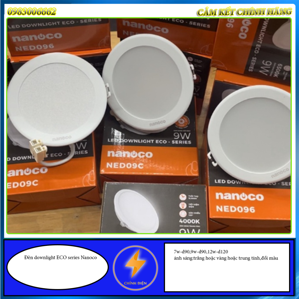 Đèn downlight,LED âm trần  ECO series Nanoco