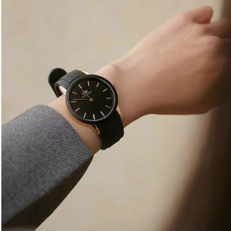 Đồng hồ nam nữ dw iconicc motionr mặt tròn cao cấp dây cao su