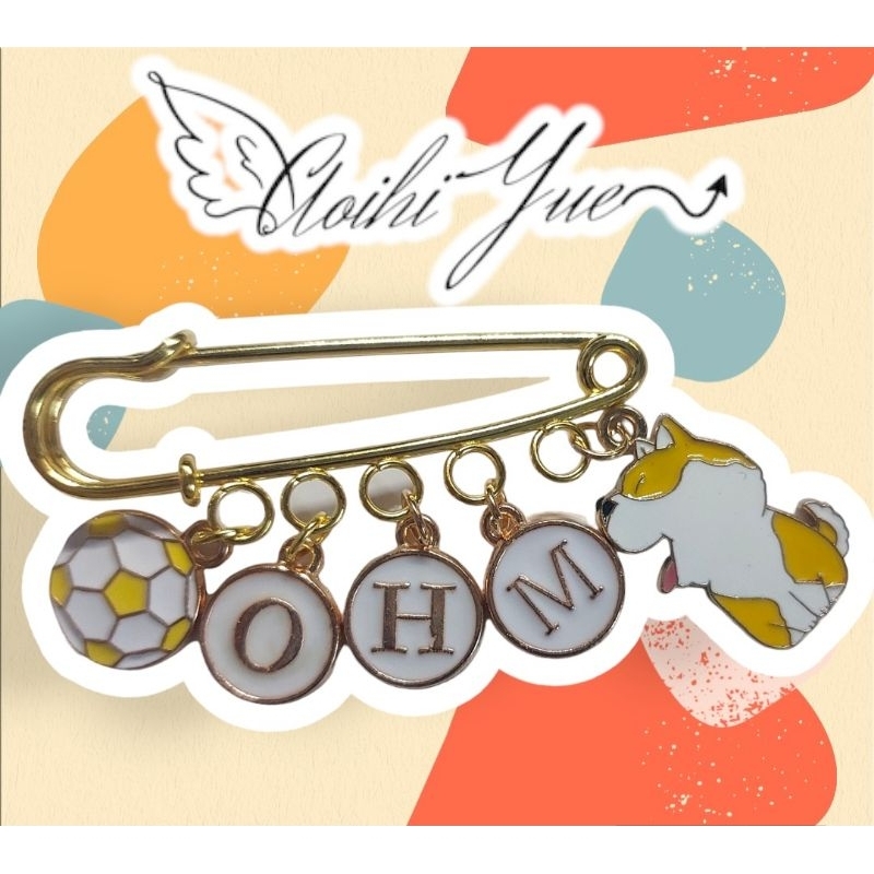 Ghim cài áo, kim cài ba lô, túi xách OhmNanon, Ohm, Nanon charm cún và mèo
