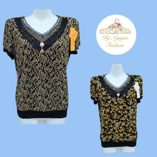 Áo trung niên nữ Quảng Châu voan 2 lớp