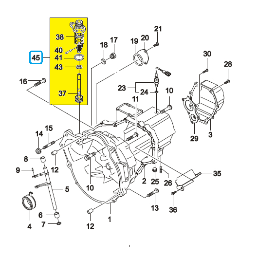 Sâu / Bánh răng Công tơ mét    DEAWOO/CHEVROLET MATIZ 1, MATIZ 2, SPARK  / Hàng xịn GM chính 94580307