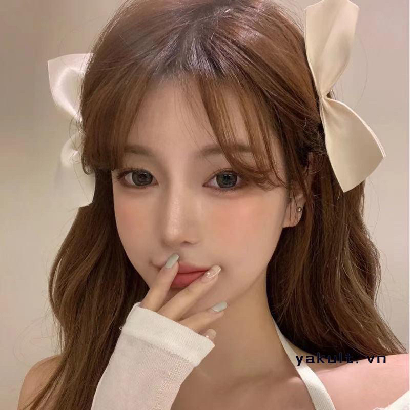 1 Kẹp Tóc Nơ Đen Sành Điệu Rose Black Pink