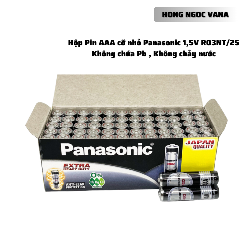 Hộp Pin AAA 1,5V ( R03 , LR03 ) Panasonic NEO R03NT/2S Hàng Chính Hãng