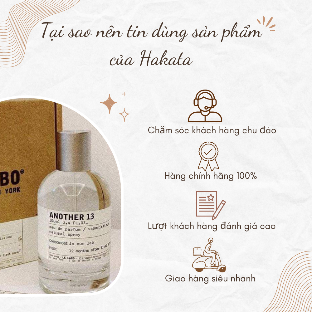 Nước hoa nam nữ Le.labo.another.13 chiết 10ml cuốn hút cho tín đồ sành nước hoa- Hakata Official