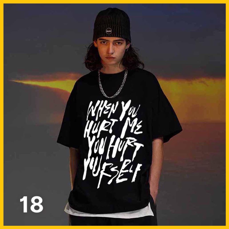 (Chuyên sỉ) Áo thun in kiểu chữ nhọn form rộng chất cotton H.N.M STORE