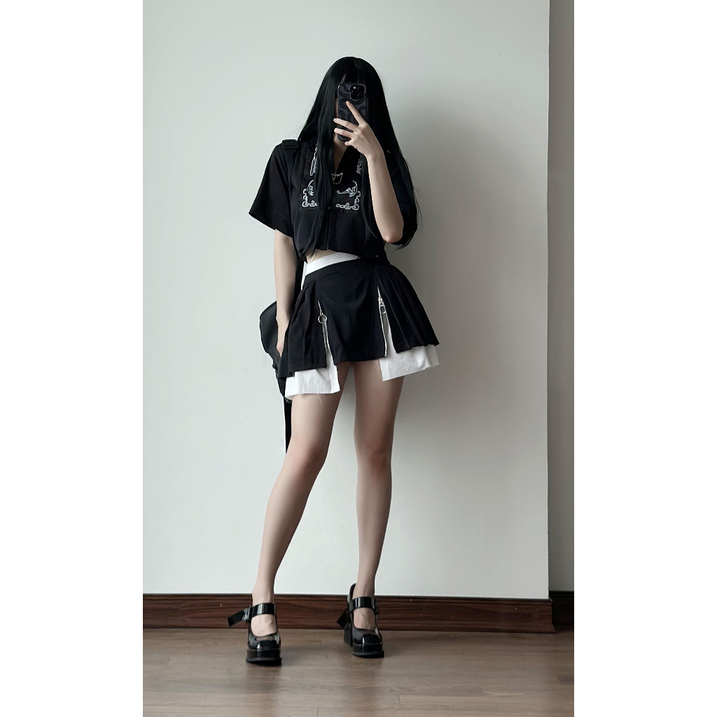 Set Áo Dơi Croptop ngắn tay