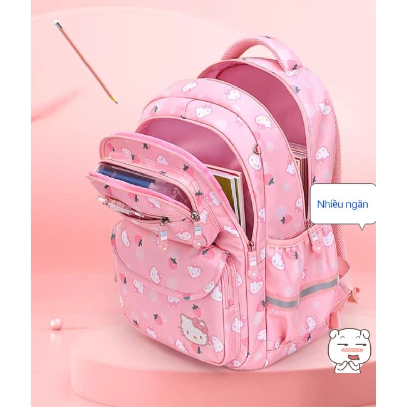 Hello kitty balo cho bé tiểu học