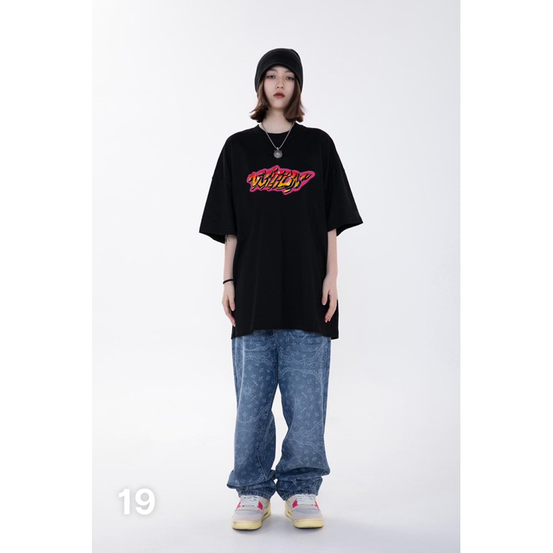 (Chuyên sỉ) Áo thun form rộng in chữ phong cách Graffiti H.N.M STORE