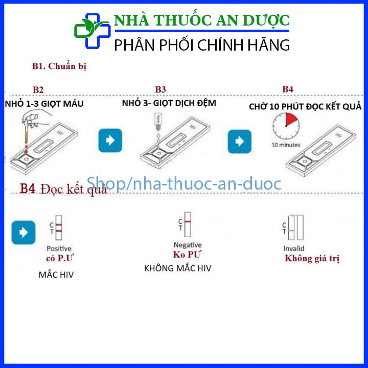 Que thử HIV tại nhà nhanh chính xác hàng nhập khẩu