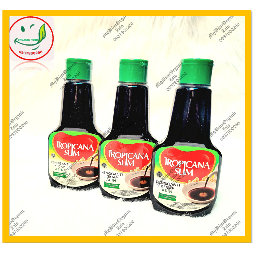 Combo 3 chai nước tương ăn kiêng không calo Tropicana Slim - chai 200ml- chuyên dùng cho người tiểu đường